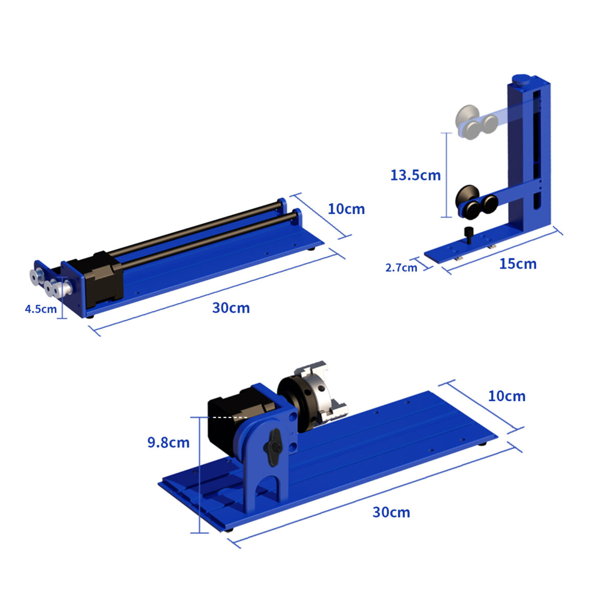 5 in 1 Laser Rotary for ComMarker Laser Cutter and Engraver 4