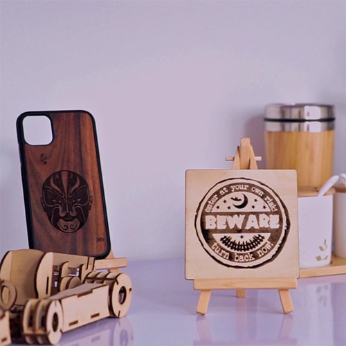 wooden phonecase- wooden board-diode laser engraver