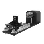 Mandril rotativo Commarker de 80 mm com cabeçote móvel bem projetado, Perfeito para gravador a laser de fibra