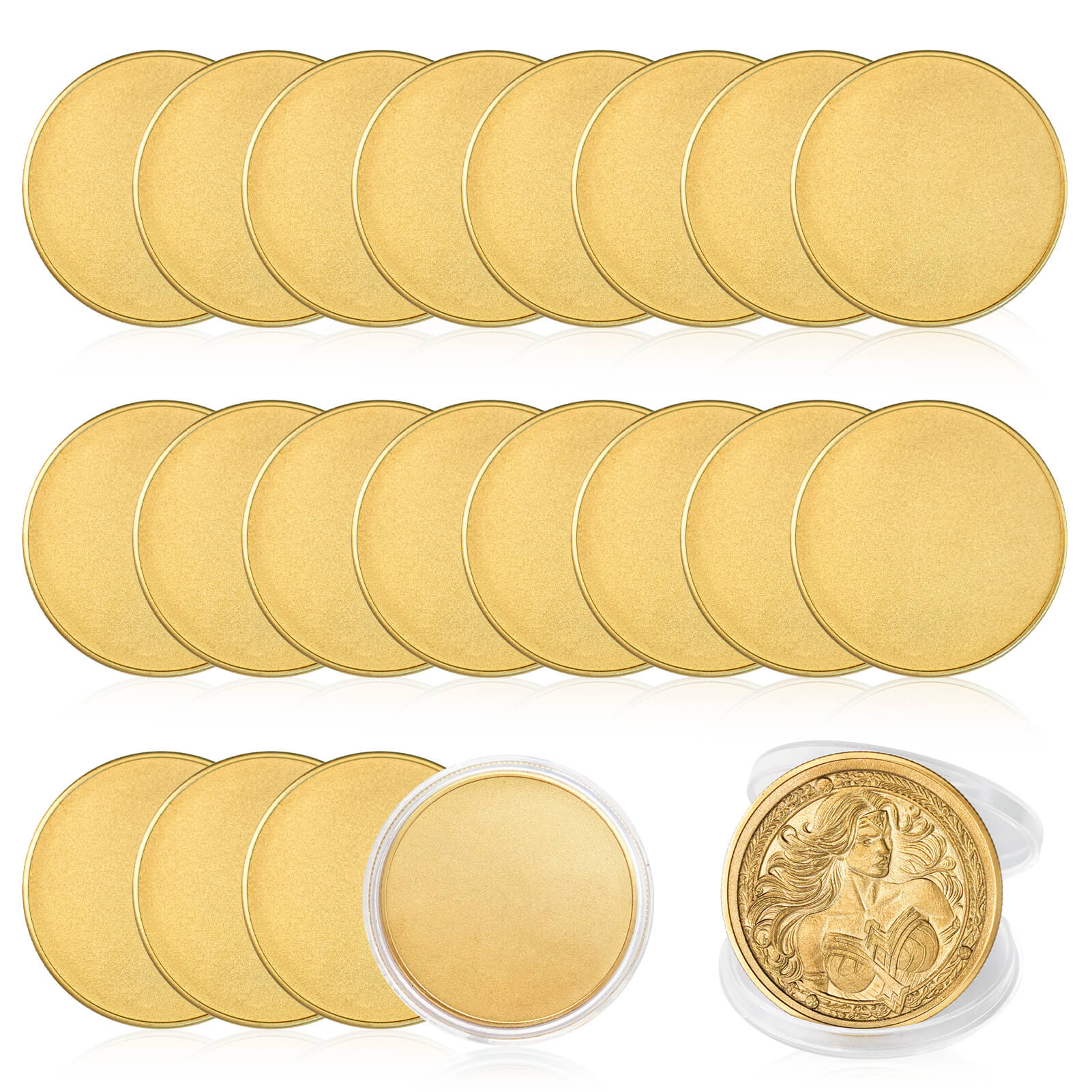 Blank Brass Coin with Acrylic Protection Box for Fiber Laser Engraver 20 Pieces.jpg 9