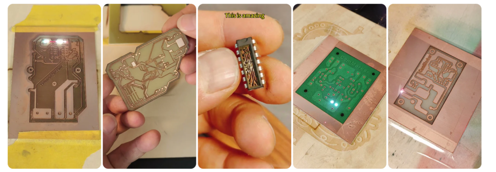 Engraving a PCB with the ComMarker B6 Fiber Laser Engraver