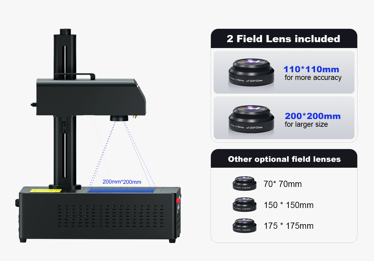 ComMarker B4 100W JPT MOPA Fiber Laser Marking Machine 11